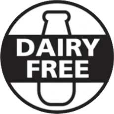 GlucoBliss dairy-free badge