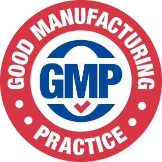 GlucoBliss GMP certified badge